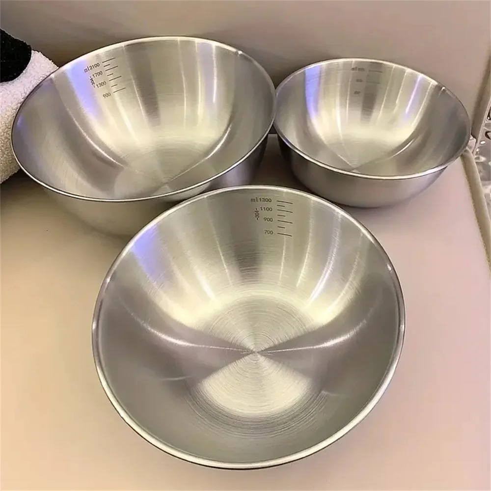 Kitchen Baking Scale - 1-3개 스테인리스 스틸 볼 세트(계량 눈금