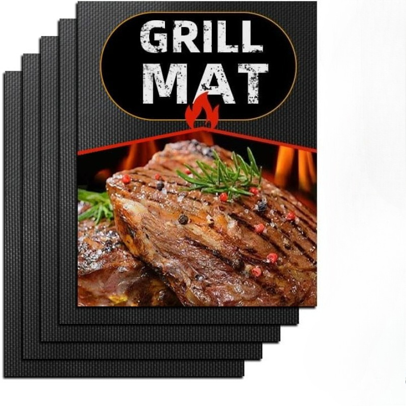 Super Kitchen Baking Mat - 5개 테플론 그릴 매트 논스틱, 바베큐