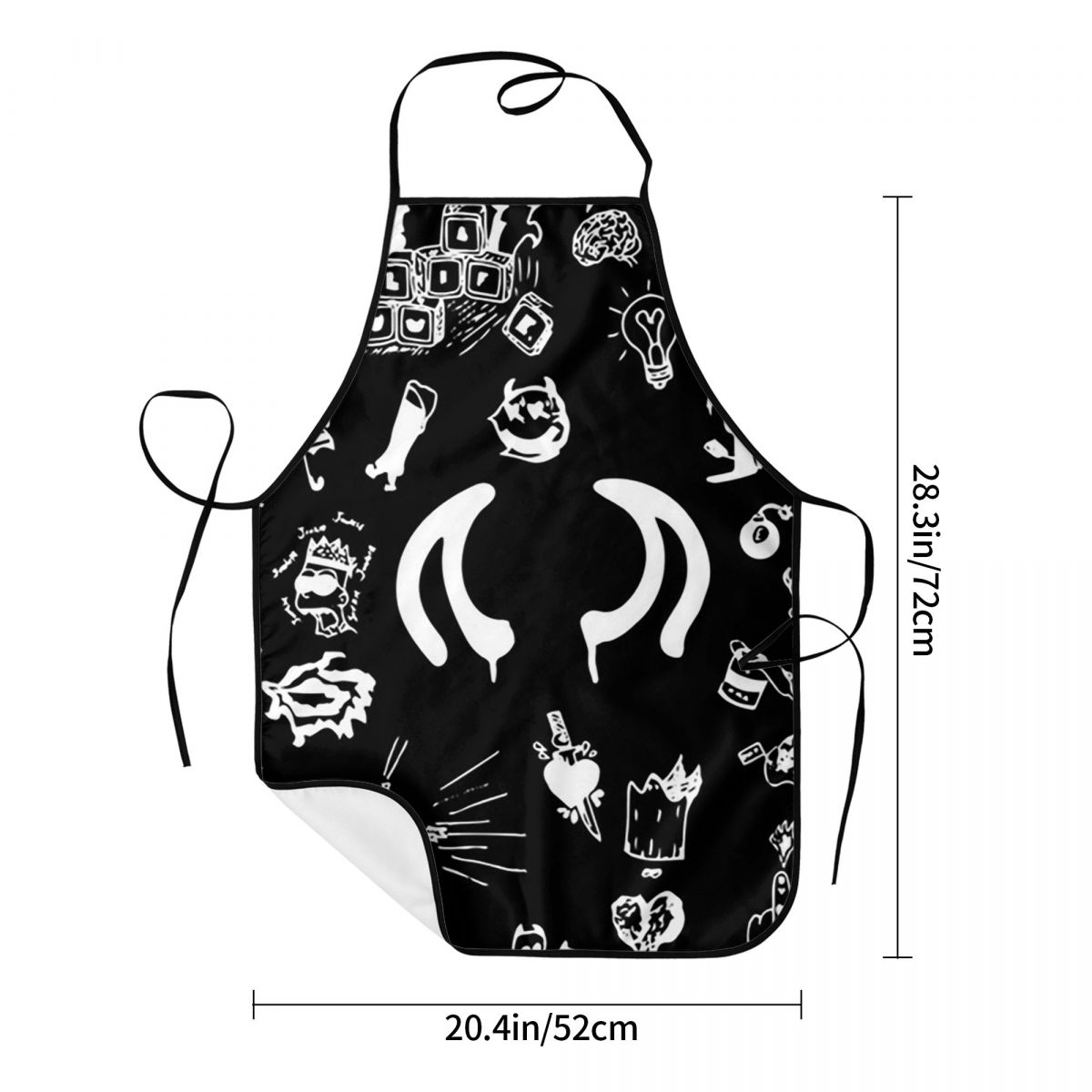 Yungblud 드로잉 문신 시트 앞치마 요리사 요리  - Kitchen Baking Drawing 리뷰 및 가격