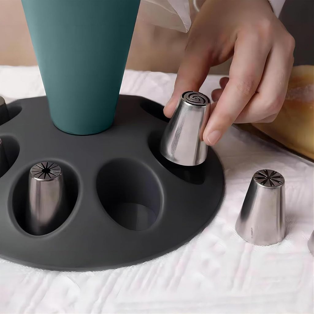 1Pcs 케이크 장식용 파이핑 백(팁 홀더 포함) 홈  - Kitchen Tools For Baking 리뷰 및 가격