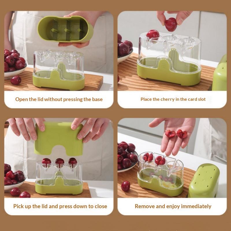 멀티 슬롯 체리 & 올리브 씨 제거기 원터치 빠른 작동 - Kitchen Tools For Baking 리뷰 및 가격