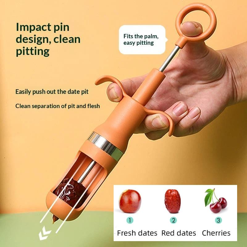 미끄럼 방지 손잡이가 있는 체리 및 붉은 대추 씨 제거 - Kitchen Tools For Baking 리뷰 및 가격
