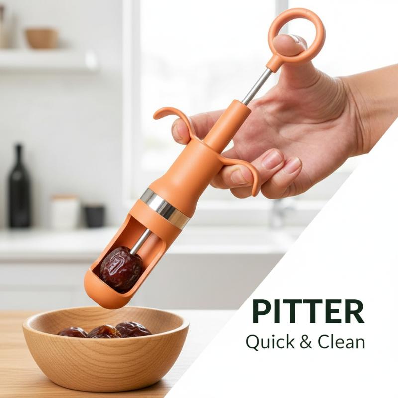 미끄럼 방지 손잡이가 있는 체리 및 붉은 대추 씨 제거 - Kitchen Tools For Baking 리뷰 및 가격