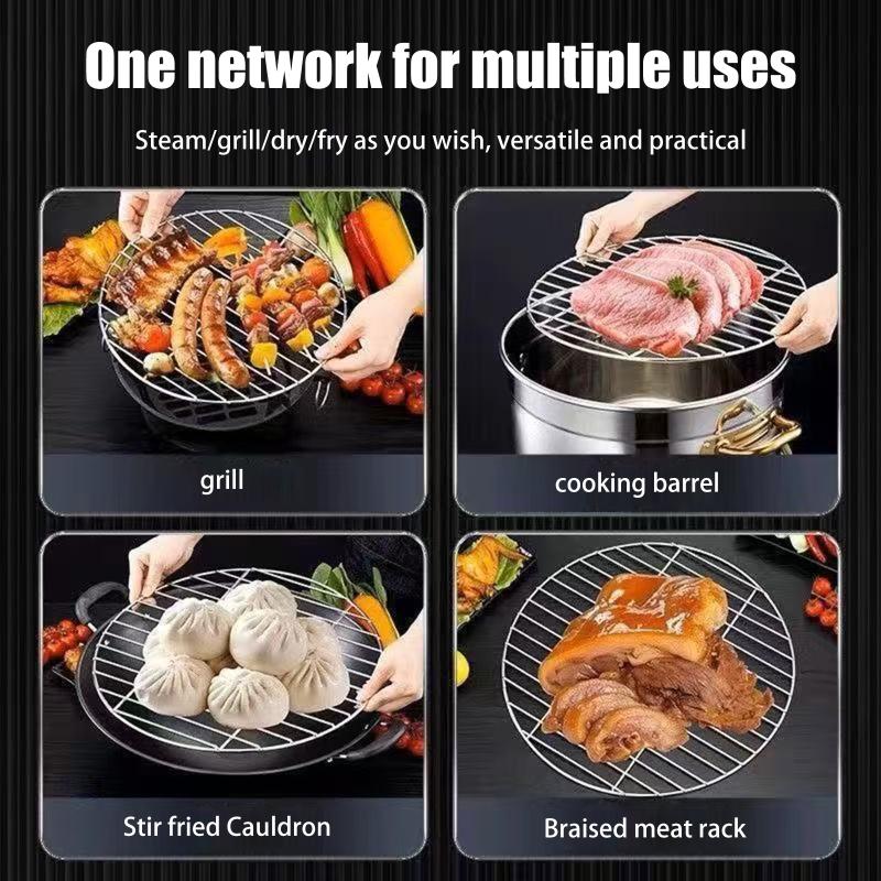1개 스테인리스 스틸 원형 바베큐 그릴망 가정용 로스트 - Super Kitchen Baking Mat 리뷰 및 가격