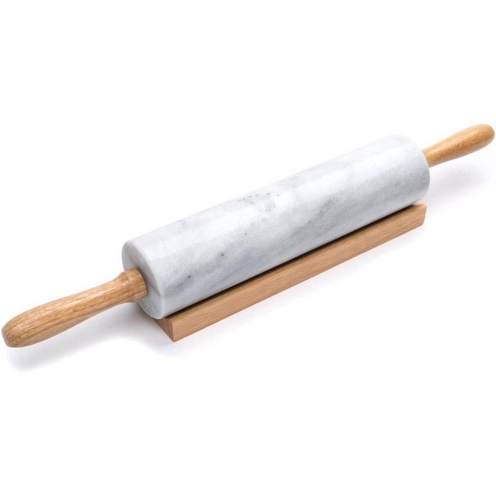 10인치 흰색 대리석 밀대와 나무 홀더 - Rolling Pin Marble 리뷰 및 가격