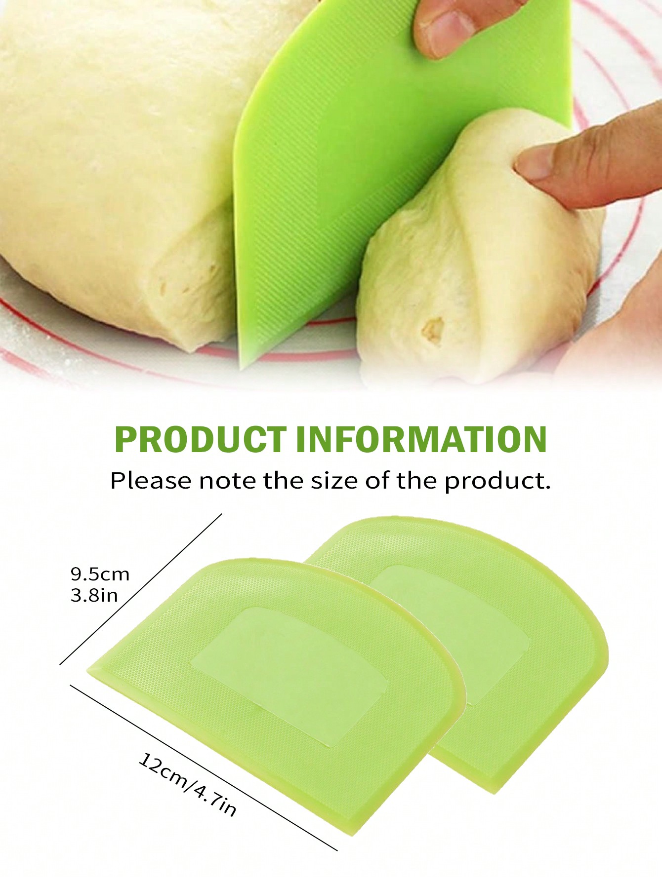 Leeseph 2pcs 반죽 스크레이퍼 그릇 식품 안전 - Bench Scraper Dough 리뷰 및 가격