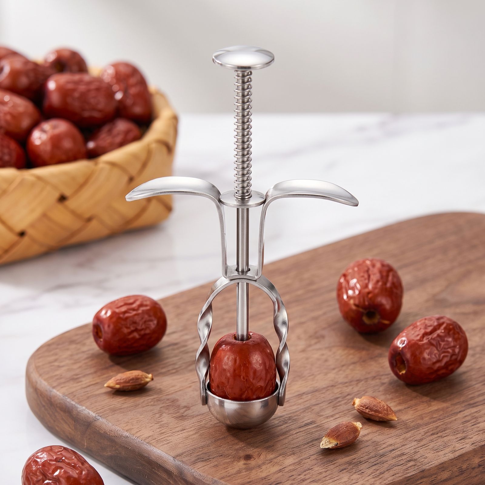 스테인리스 스틸 대추 씨 제거 도구 베이킹, 요리 및  - Kitchen Tools For Baking 리뷰 및 가격
